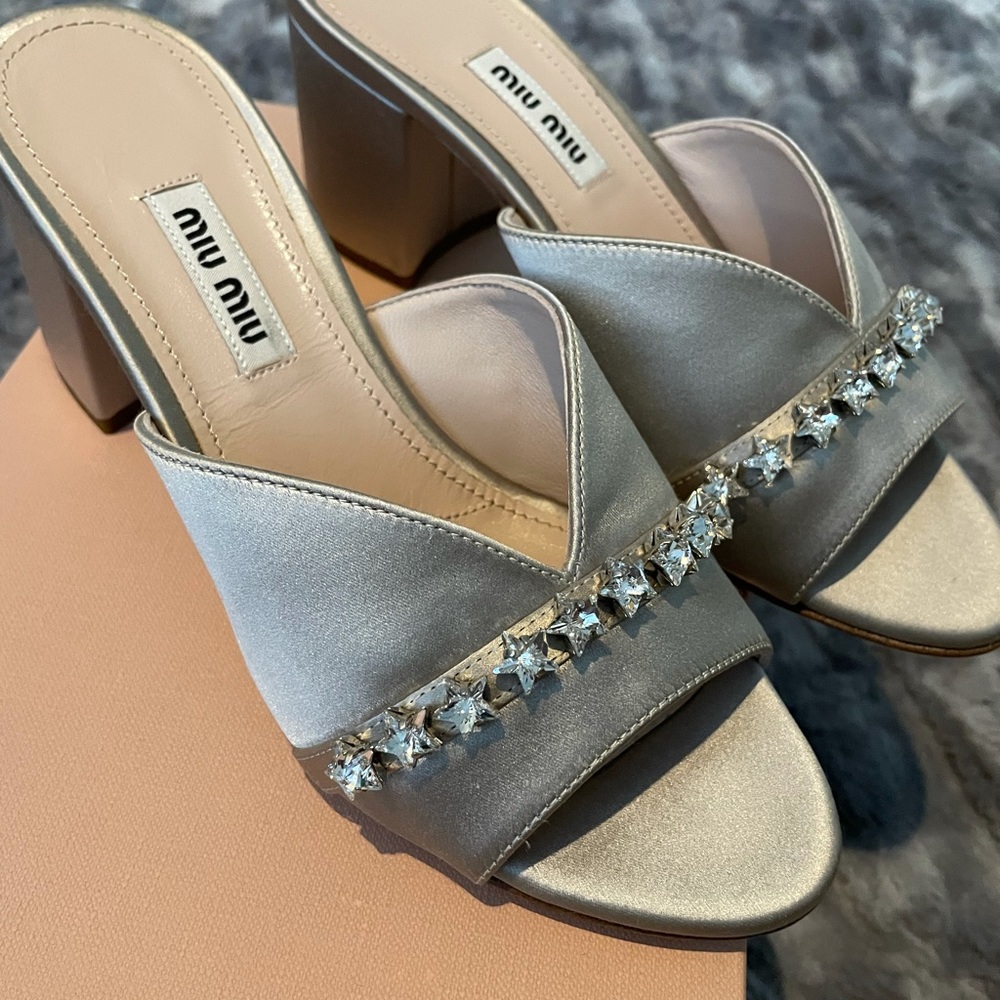 Miu Miu star mules - Picture 3 of 8